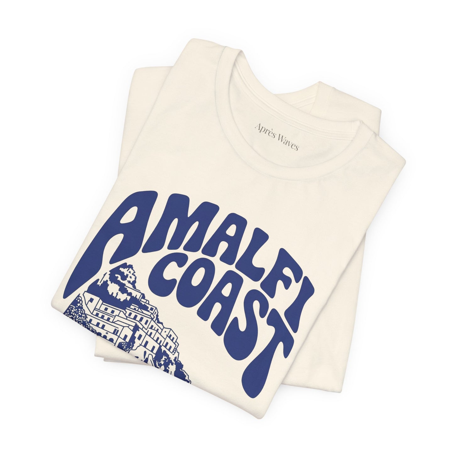 Amalfi Coasting Ecru S graphic t-shirt - Après Waves