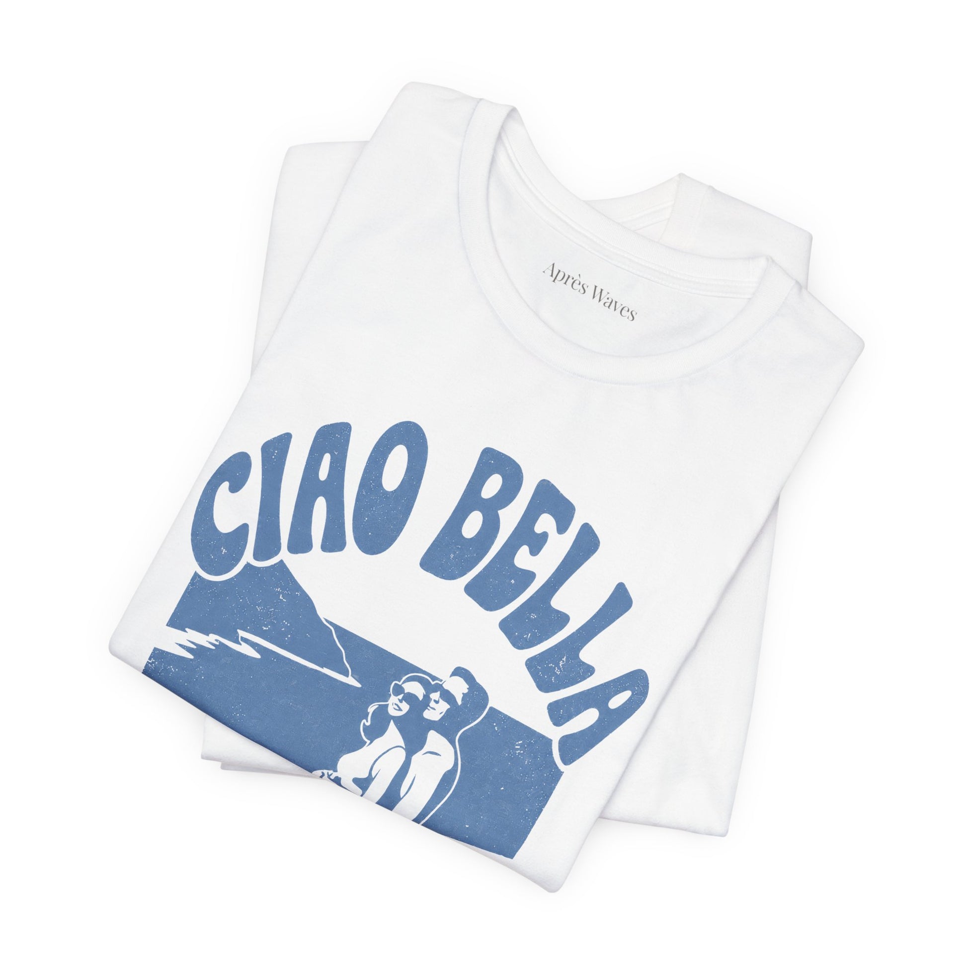 Ciao Bella White S graphic t-shirt - Après Waves