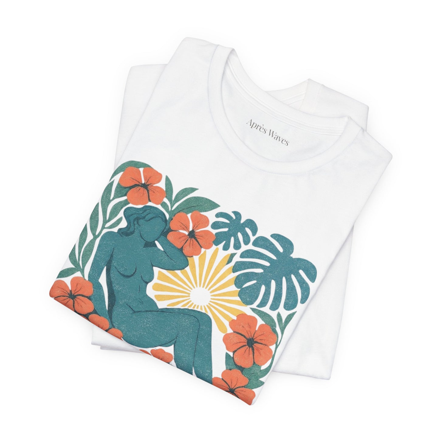 Garden Godiva White S graphic t-shirt - Après Waves