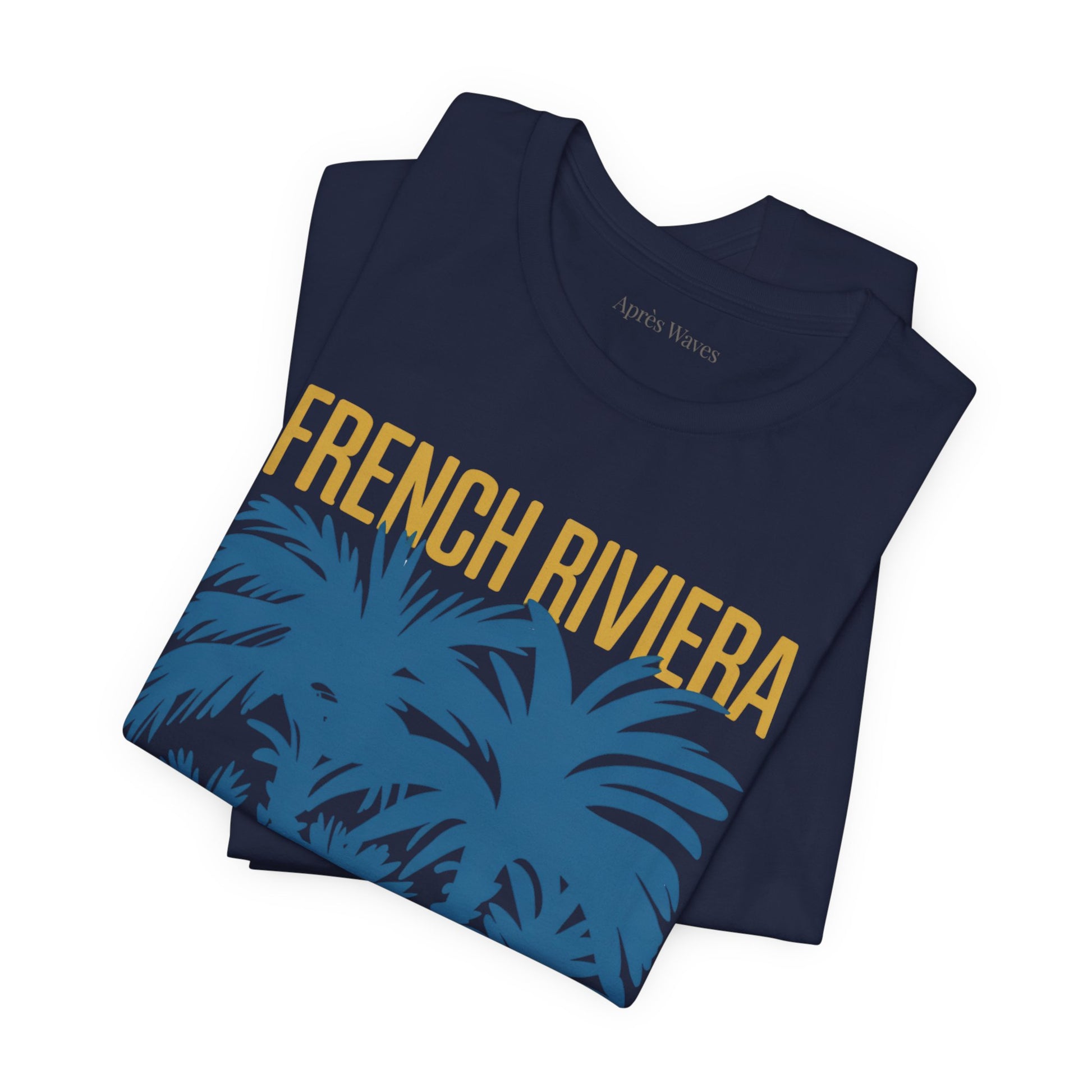 Riviera Palms Navy S graphic t-shirt - Après Waves