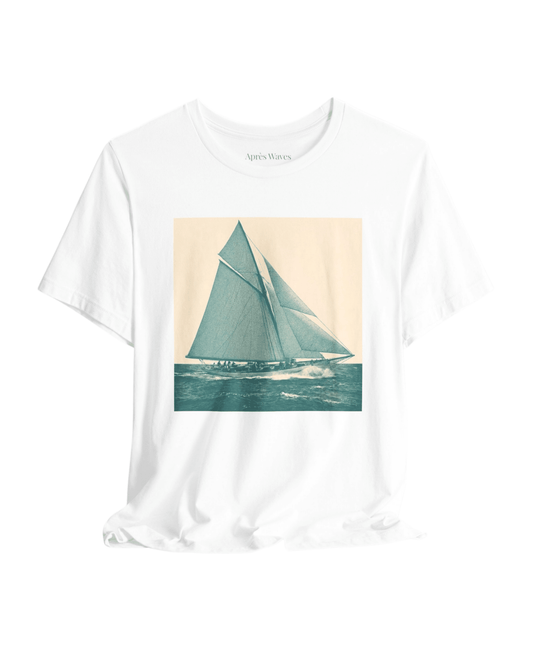 Old School White S graphic t-shirt - Après Waves