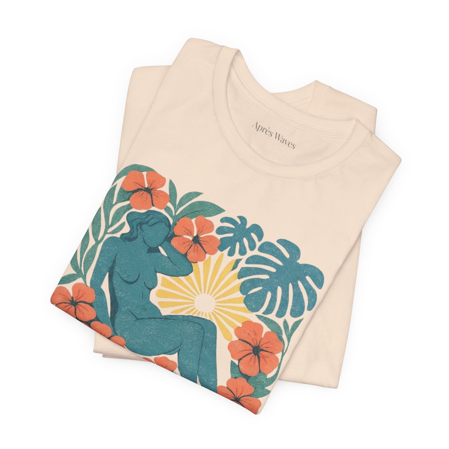 Garden Godiva Cream S graphic t-shirt - Après Waves