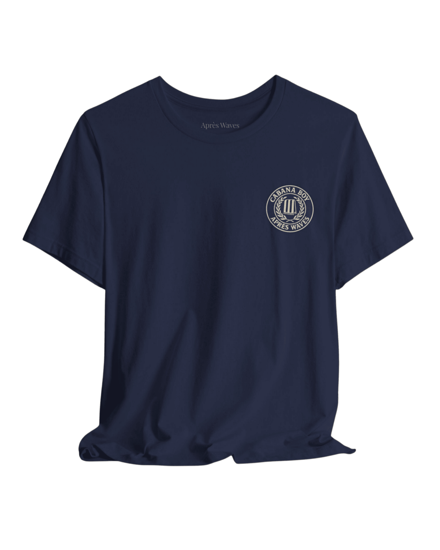 Cabana Boy Navy S graphic t-shirt - Après Waves