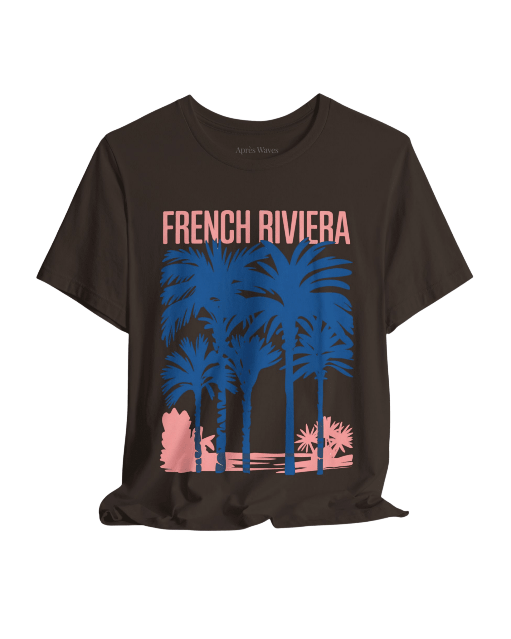Riviera Palms Chocolate S graphic t-shirt - Après Waves