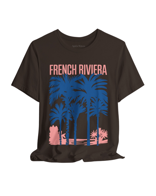 Riviera Palms Chocolate S graphic t-shirt - Après Waves