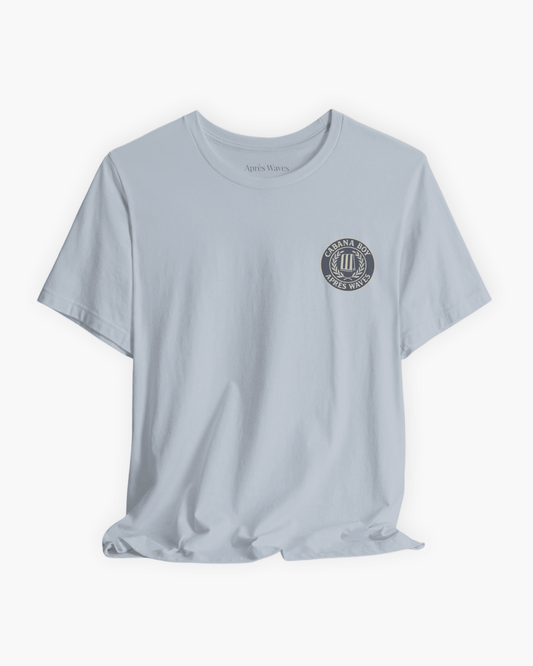 Cabana Boy Light Blue S graphic t-shirt - Après Waves