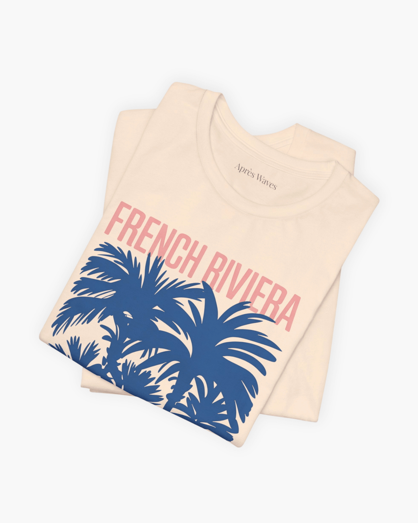 Riviera Palms Cream S graphic t-shirt - Après Waves