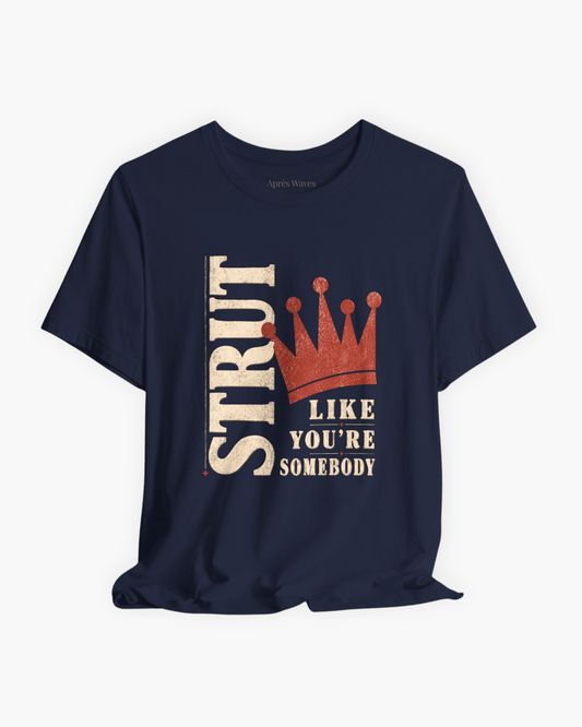 You're Somebody Navy S graphic t-shirt - Après Waves