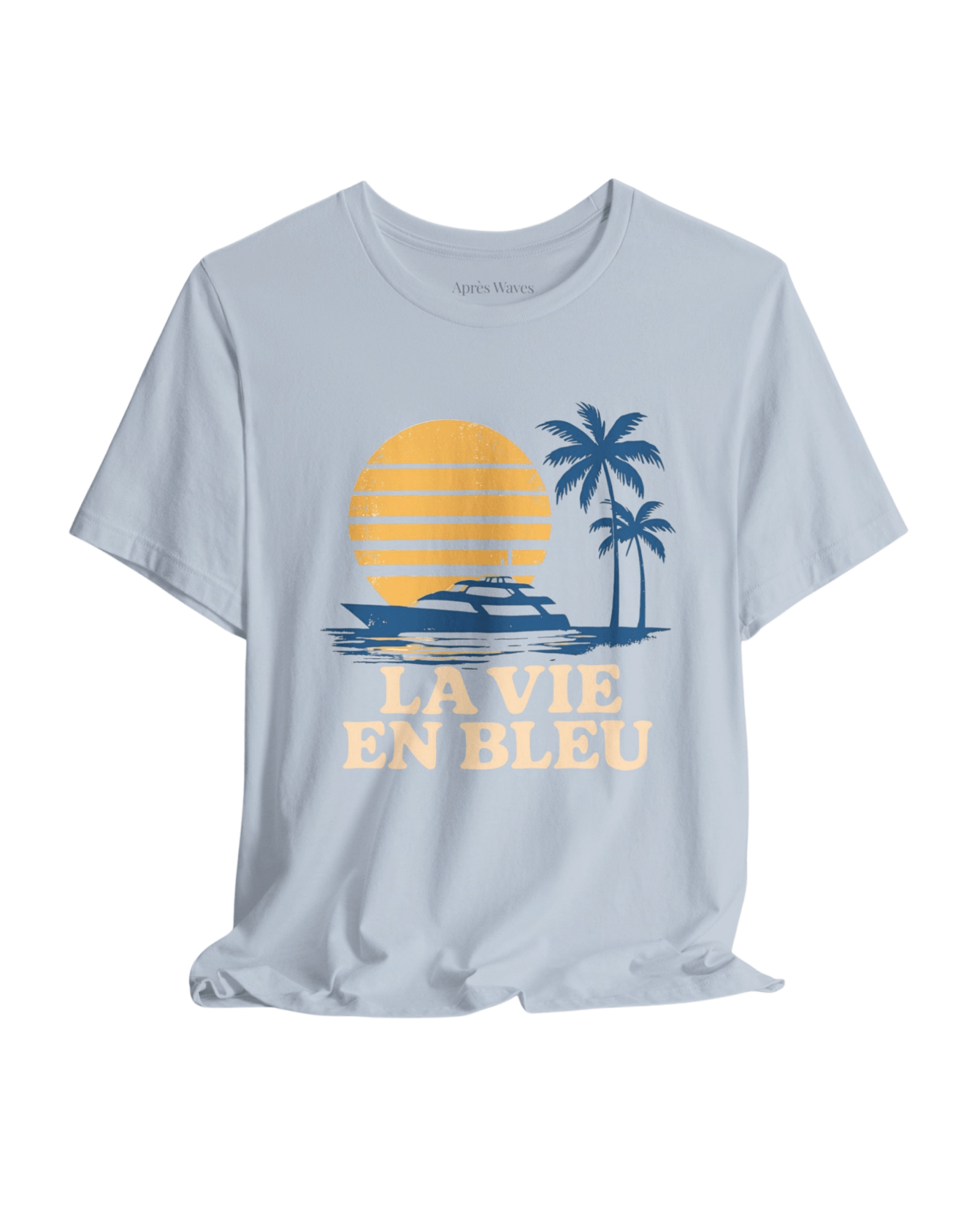 Life in Blue Light Blue S graphic t-shirt - Après Waves