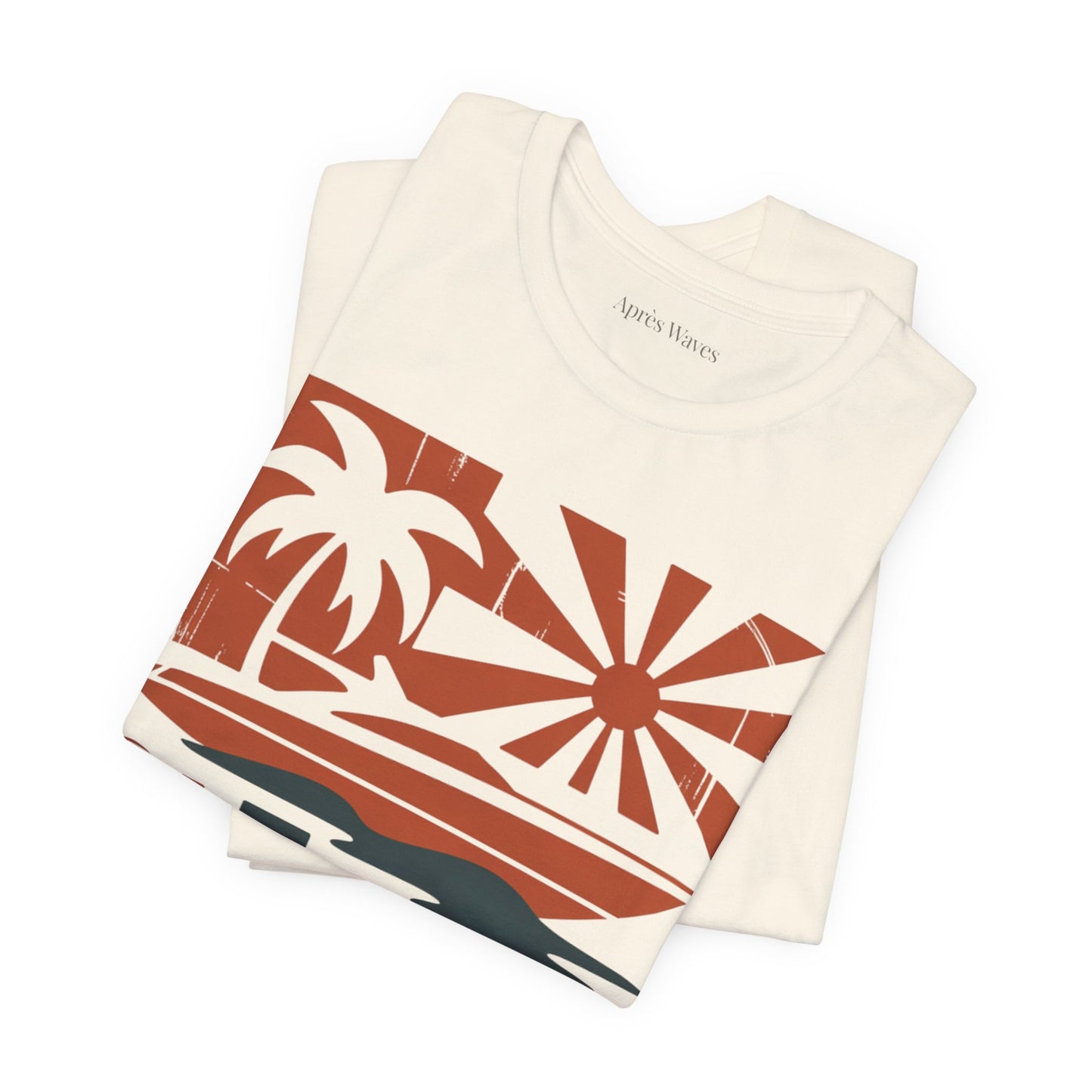 St Tropez Ecru S graphic t-shirt - Après Waves