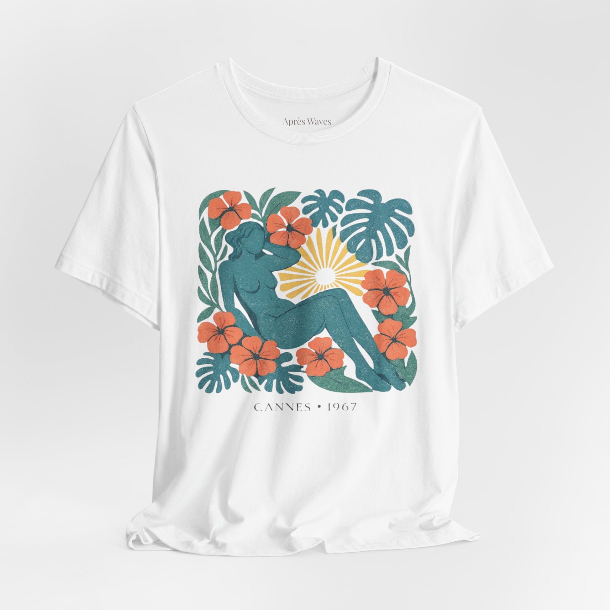 Garden Godiva White S graphic t-shirt - Après Waves