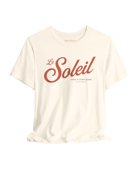 Le Soleil Ecru S graphic t-shirt - Après Waves