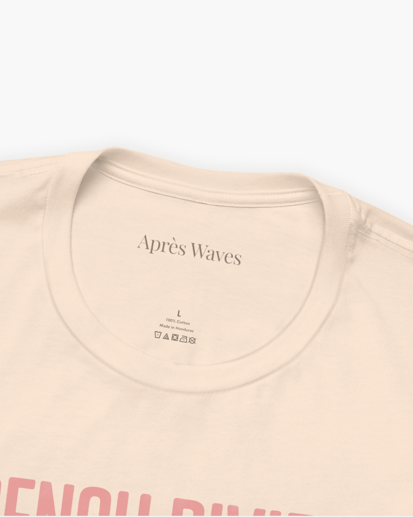 Riviera Palms Cream S graphic t-shirt - Après Waves
