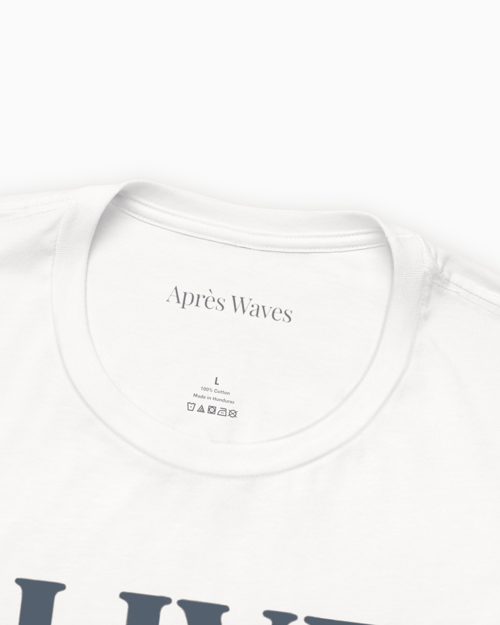 Live It White S graphic t-shirt - Après Waves