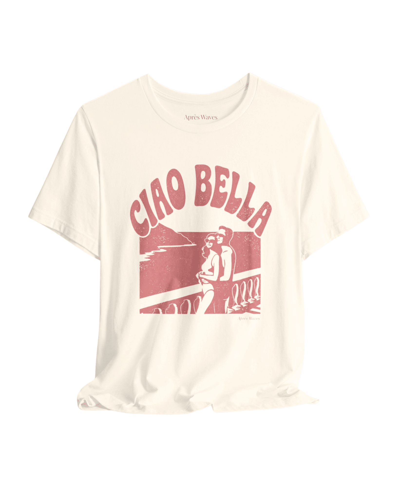 Ciao Bella Natural S graphic t-shirt - Après Waves