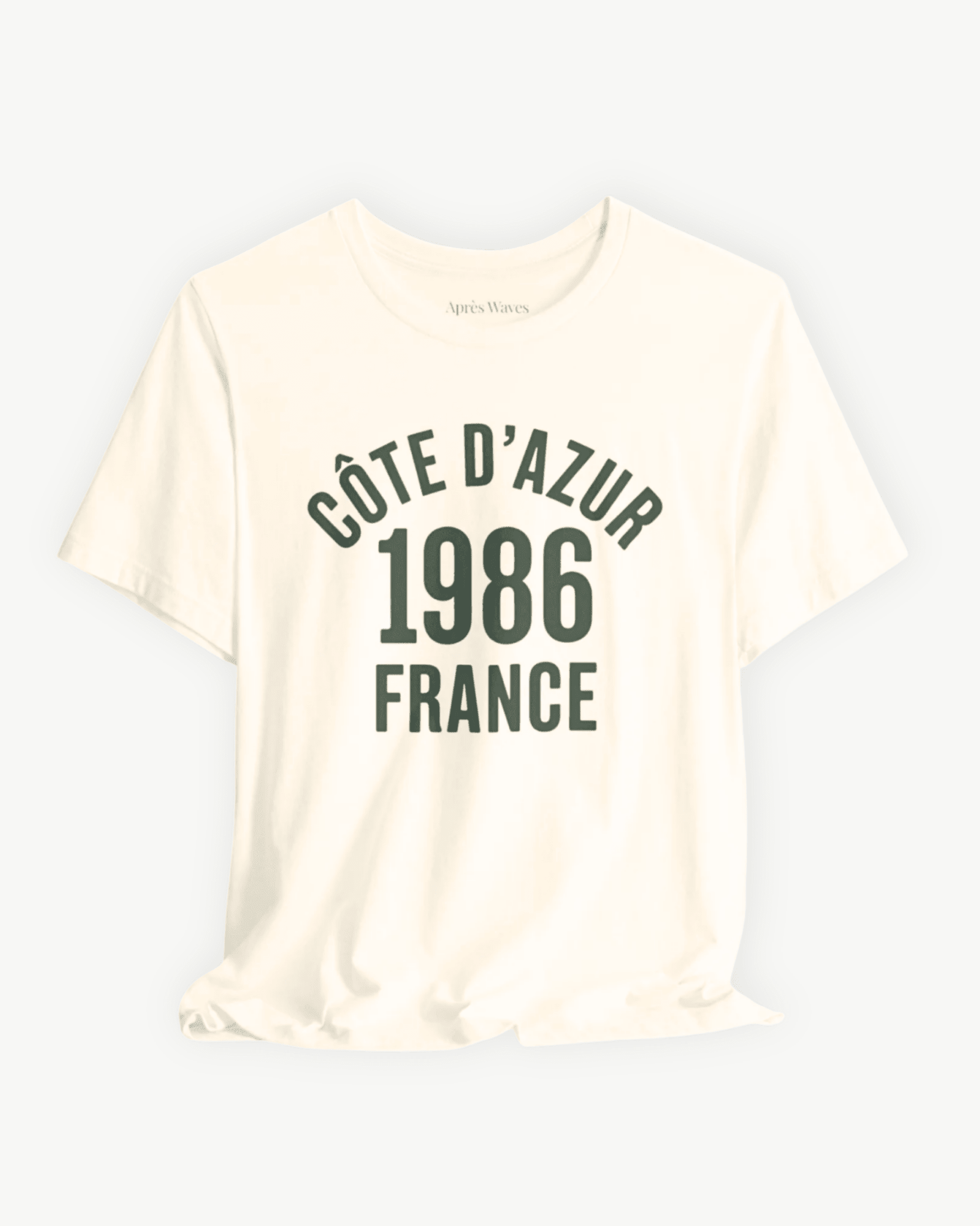Varsity 1986 Ecru S graphic t-shirt - Après Waves