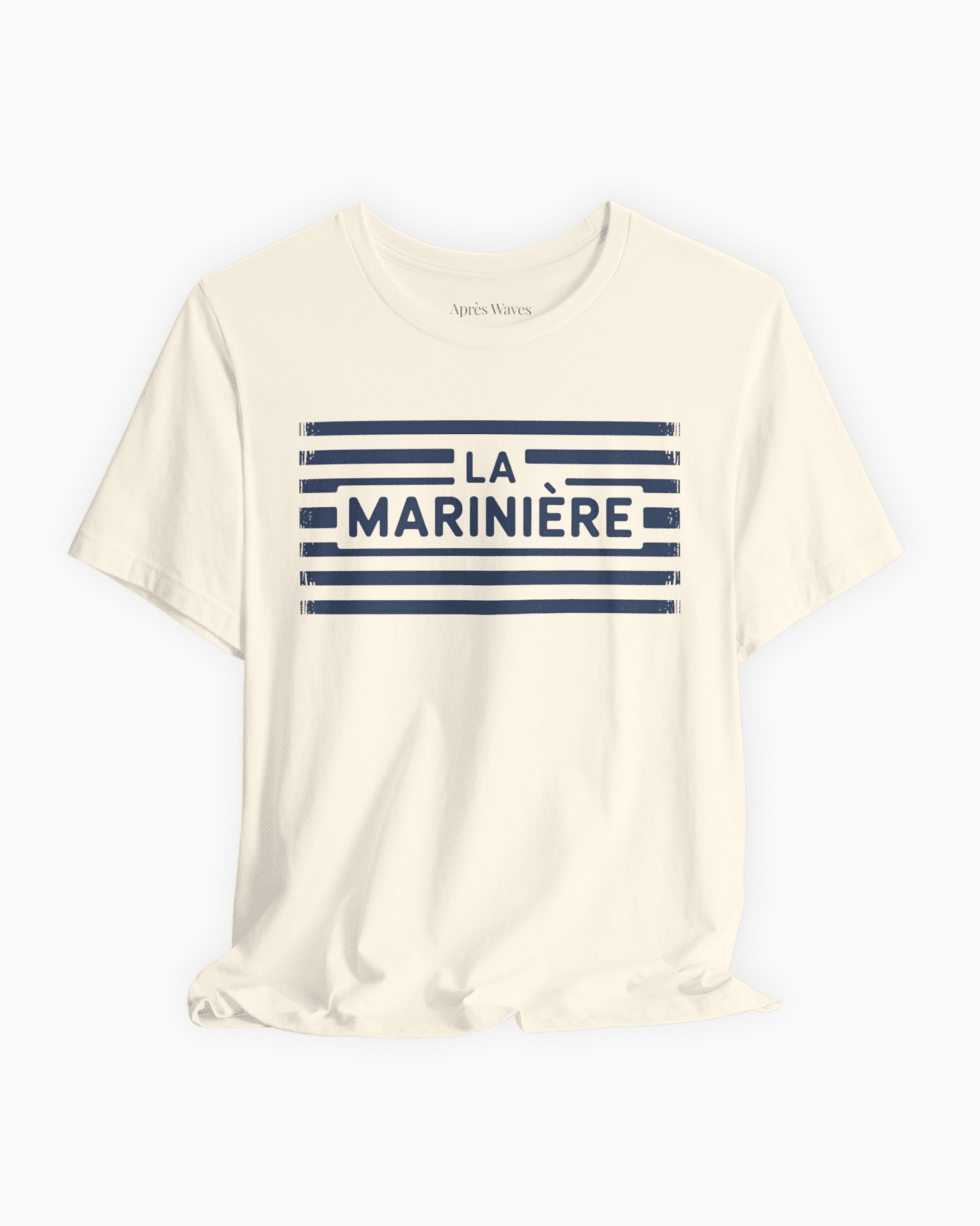 French Mariner Ecru S graphic t-shirt - Après Waves
