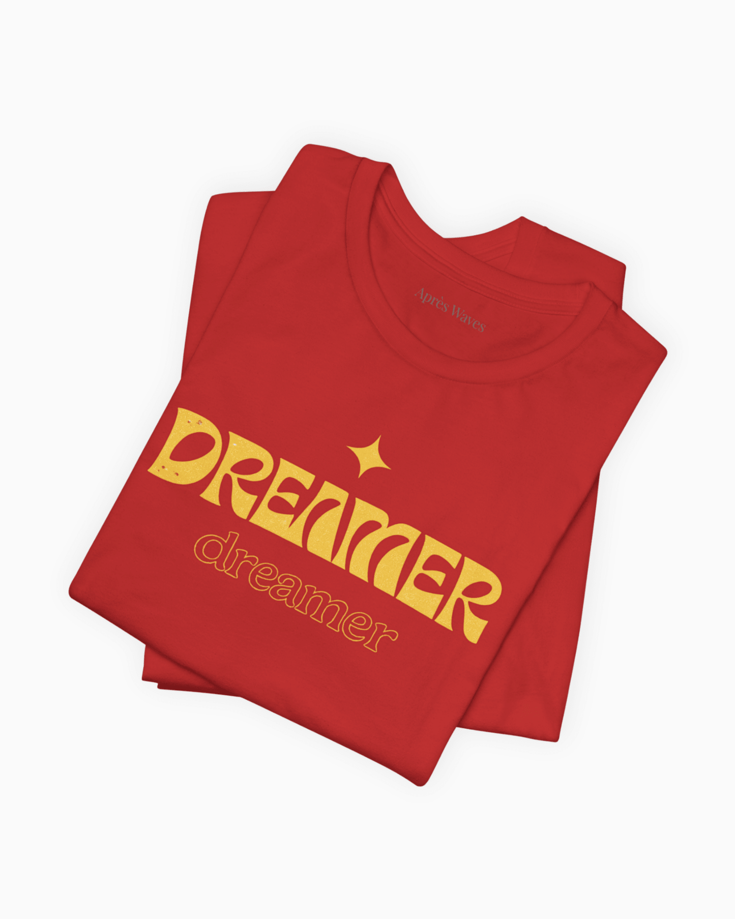 Dreamer Red S graphic t-shirt - Après Waves