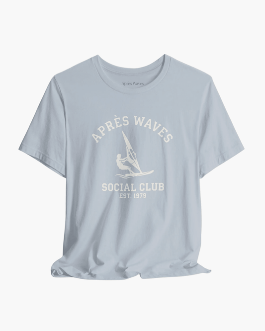 AWSC White Light Blue S graphic t-shirt - Après Waves