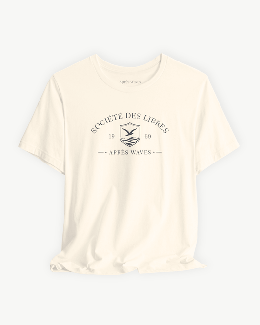 Société des Libres Ecru S graphic t-shirt - Après Waves