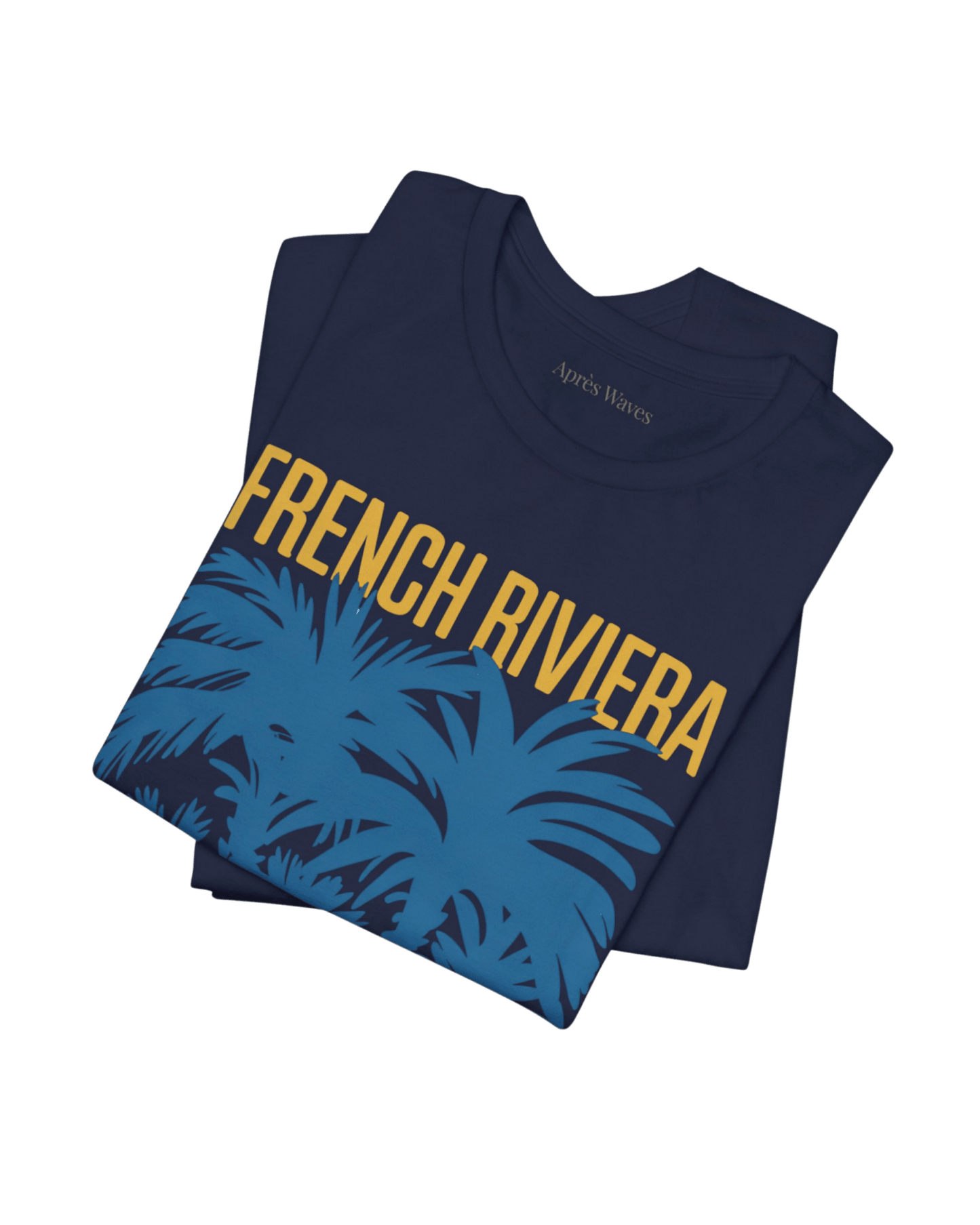 Riviera Palms Navy S graphic t-shirt - Après Waves
