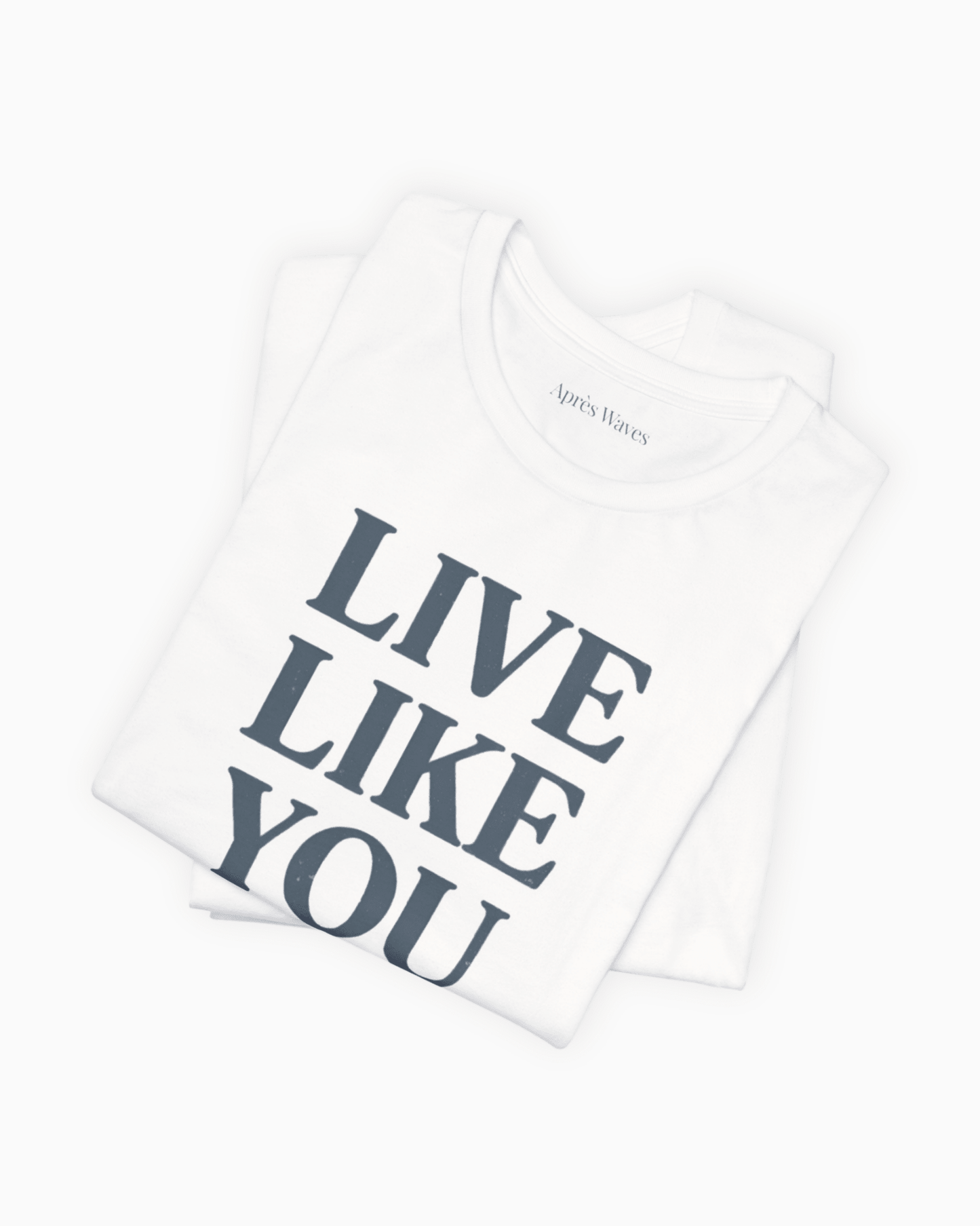 Live It White S graphic t-shirt - Après Waves