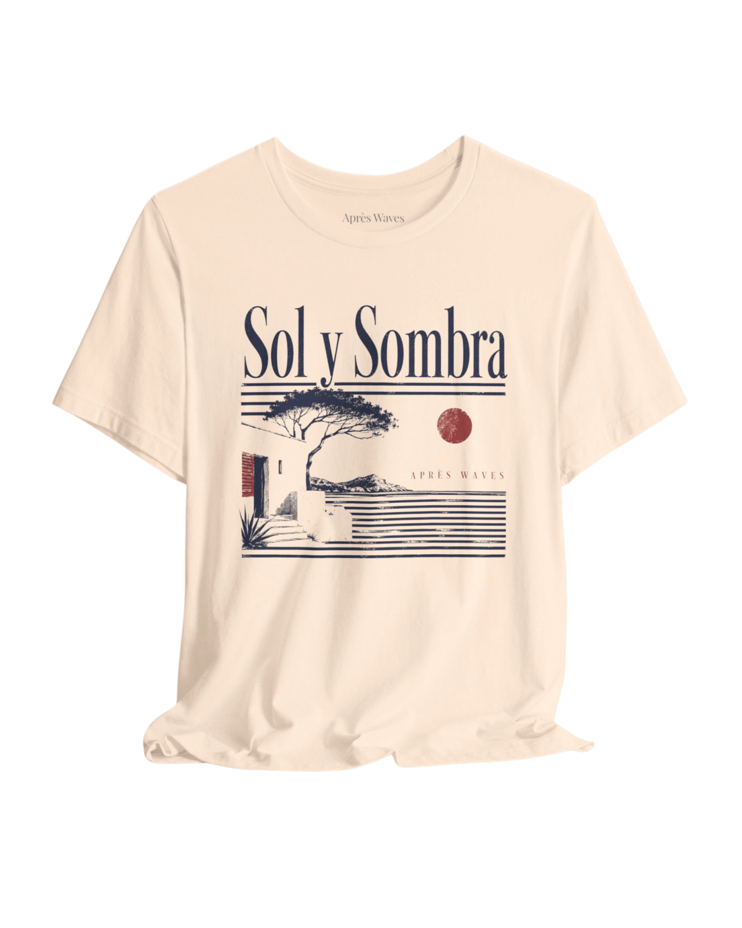 Sun and Shade Soft Cream S graphic t-shirt - Après Waves