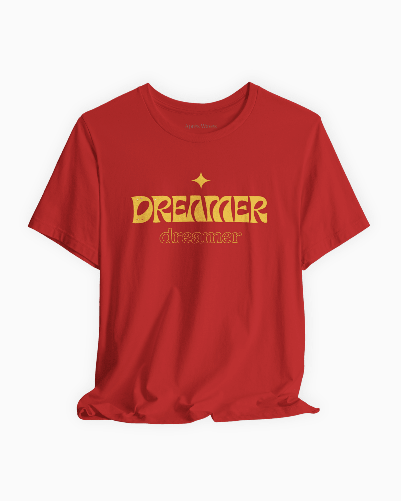 Dreamer Red S graphic t-shirt - Après Waves