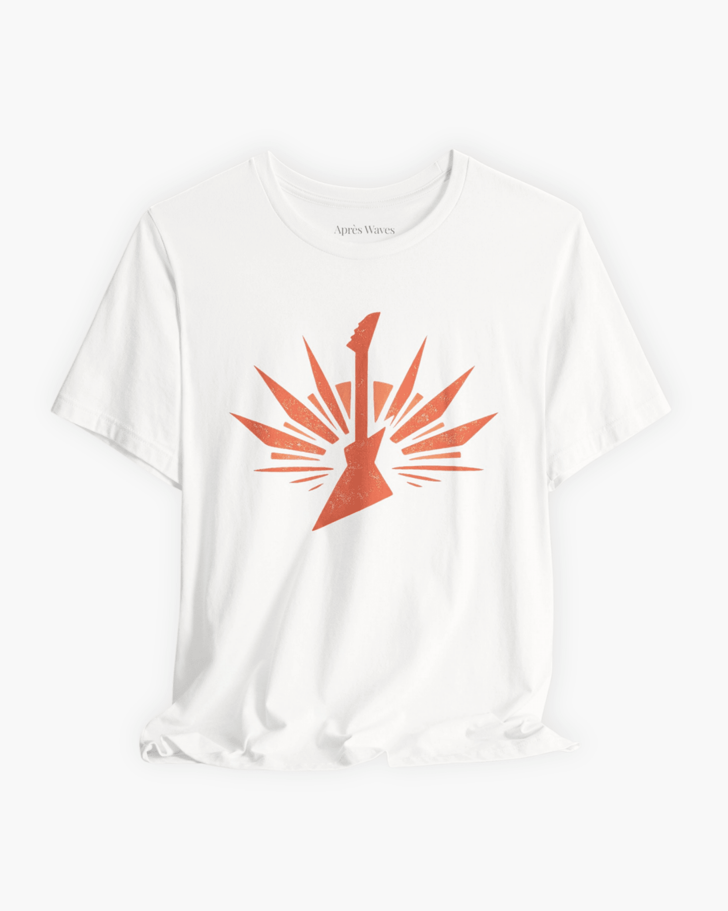Electric 80s White S graphic t-shirt - Après Waves