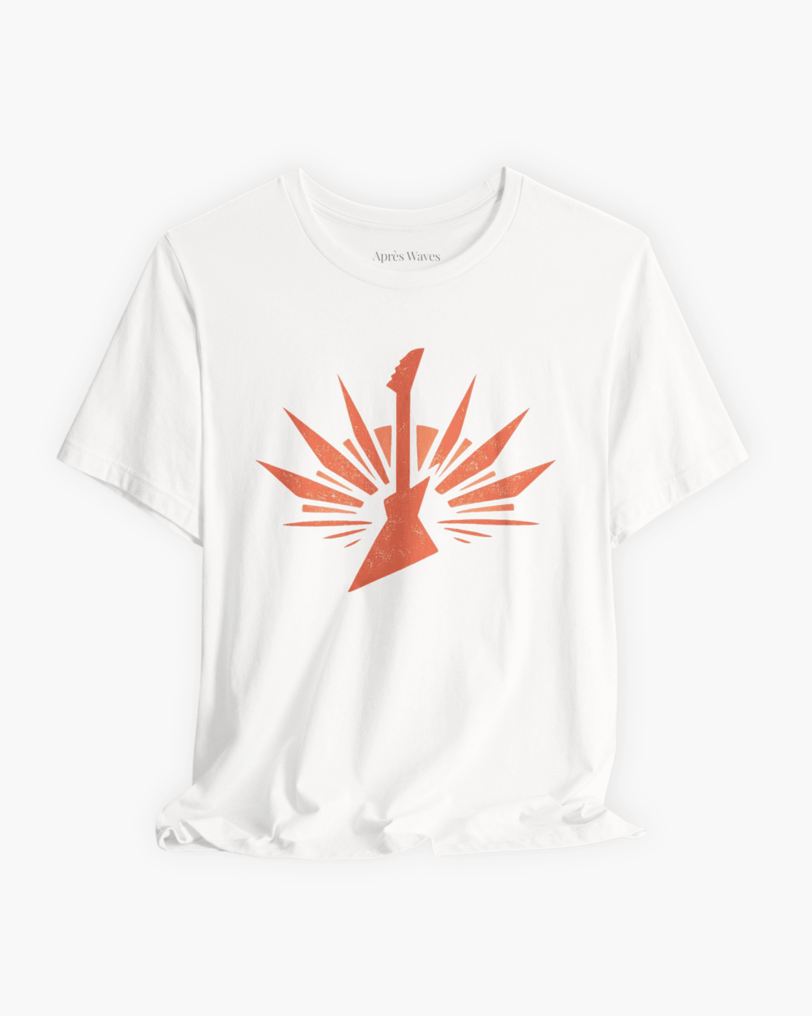 Electric 80s White S graphic t-shirt - Après Waves