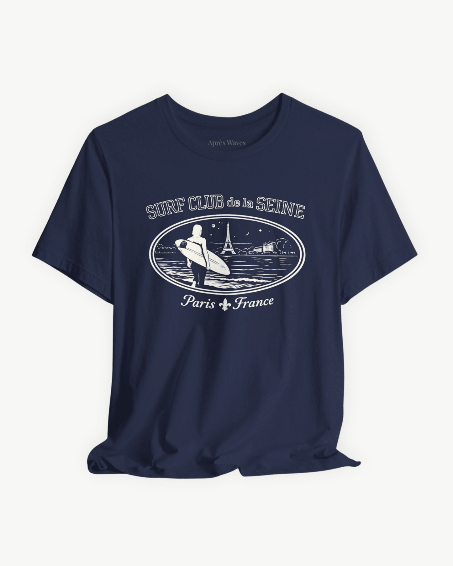 Paris Surf Club Navy S graphic t-shirt - Après Waves