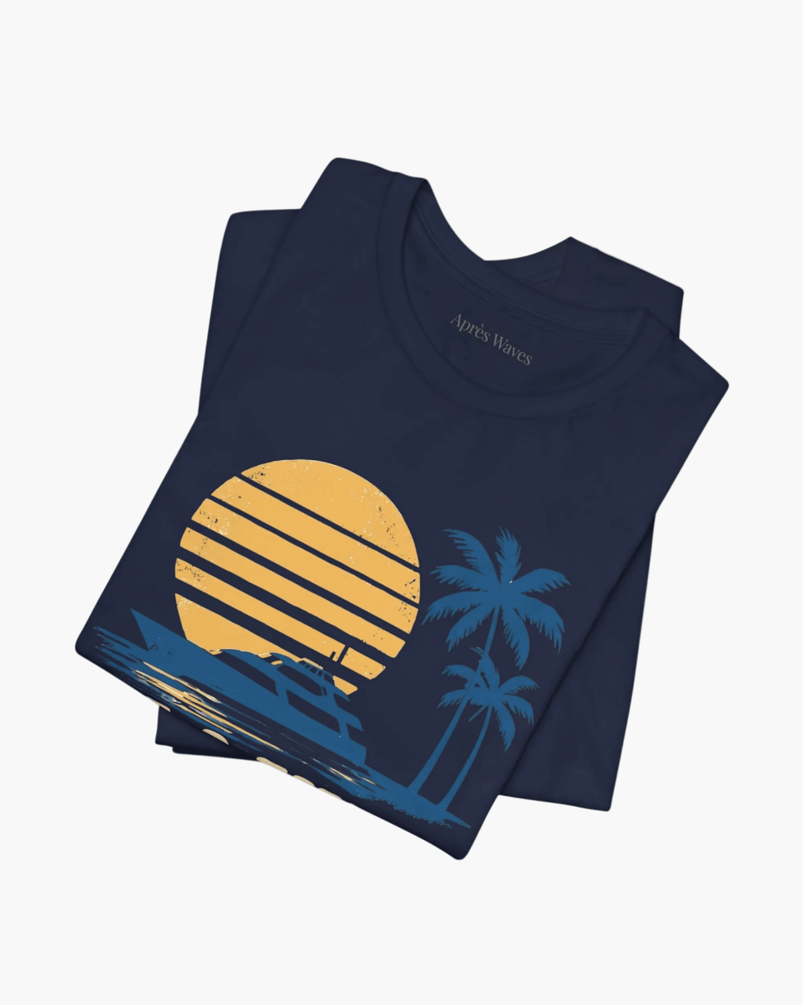 Life in Blue Navy S graphic t-shirt - Après Waves