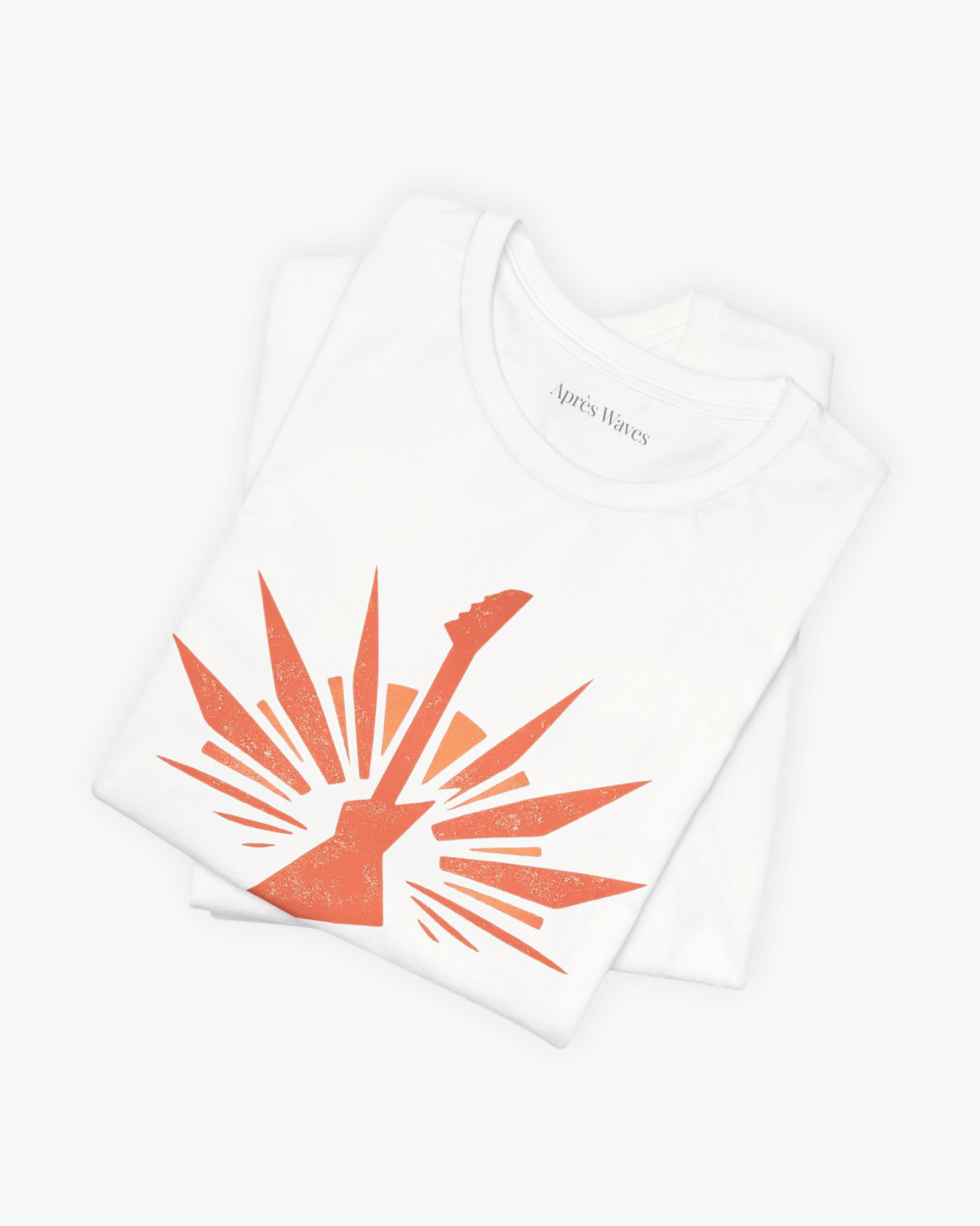 Electric 80s White S graphic t-shirt - Après Waves