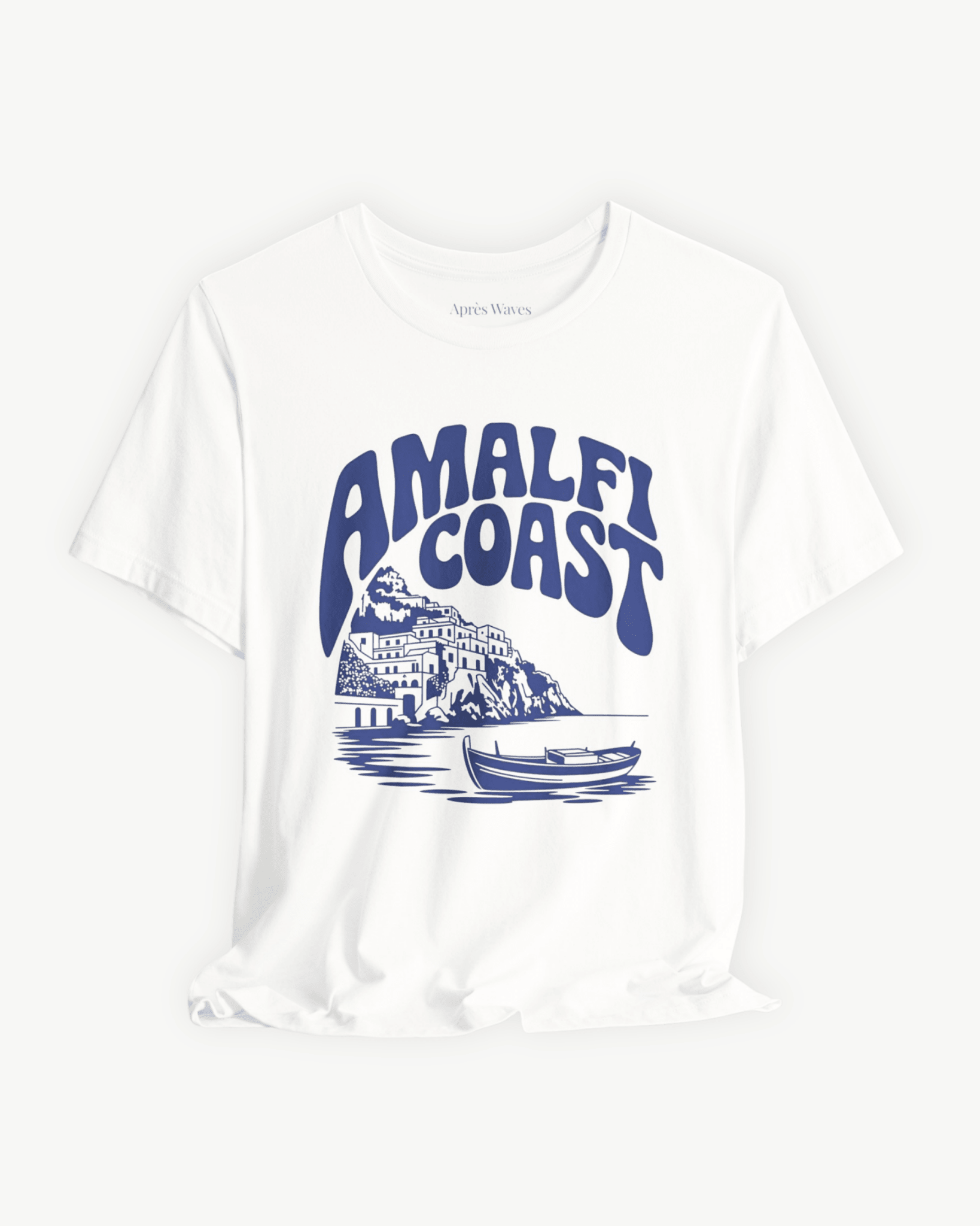 Amalfi Coasting White S graphic t-shirt - Après Waves