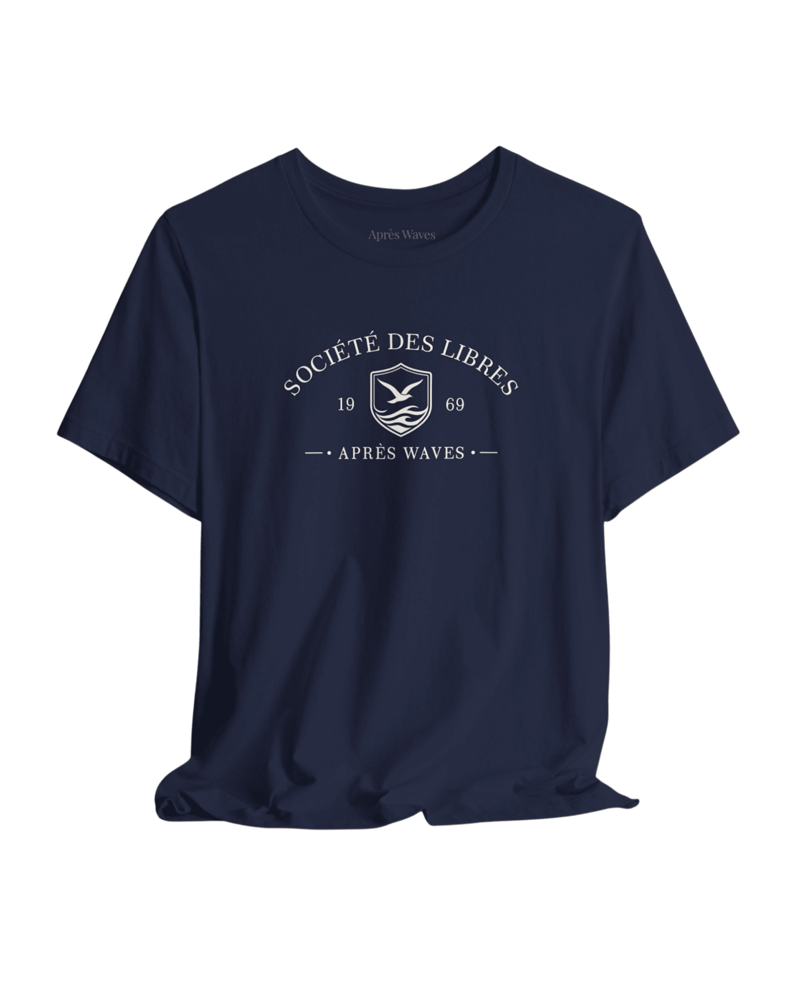 Société des Libres Navy S graphic t-shirt - Après Waves