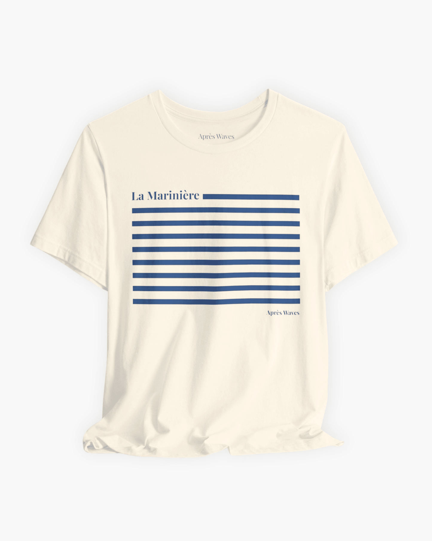 La Marinière Ecru S graphic t-shirt - Après Waves