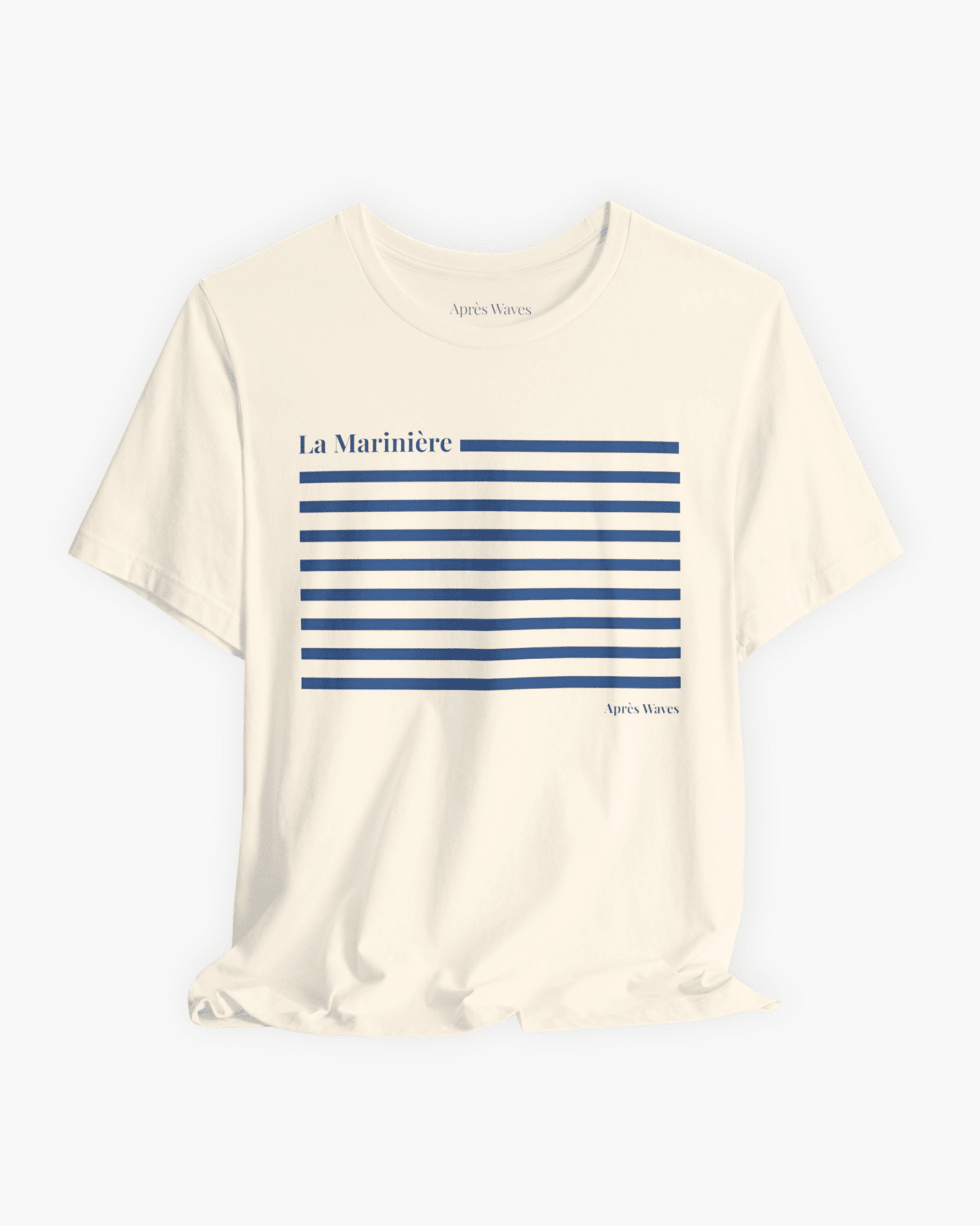 La Marinière Ecru S graphic t-shirt - Après Waves