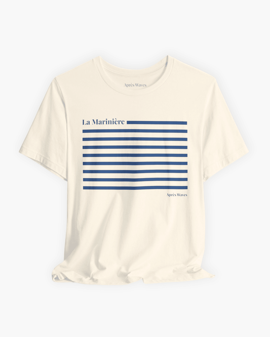 La Marinière Ecru S graphic t-shirt - Après Waves
