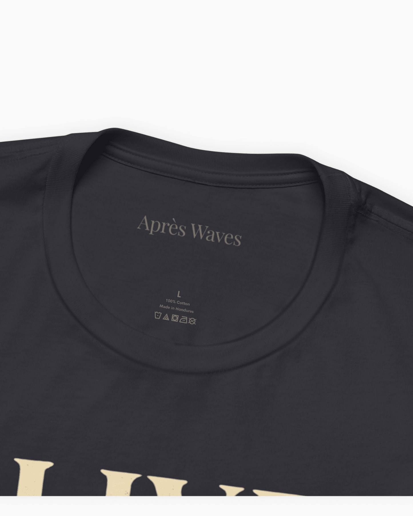 Live It Dark Grey S graphic t-shirt - Après Waves