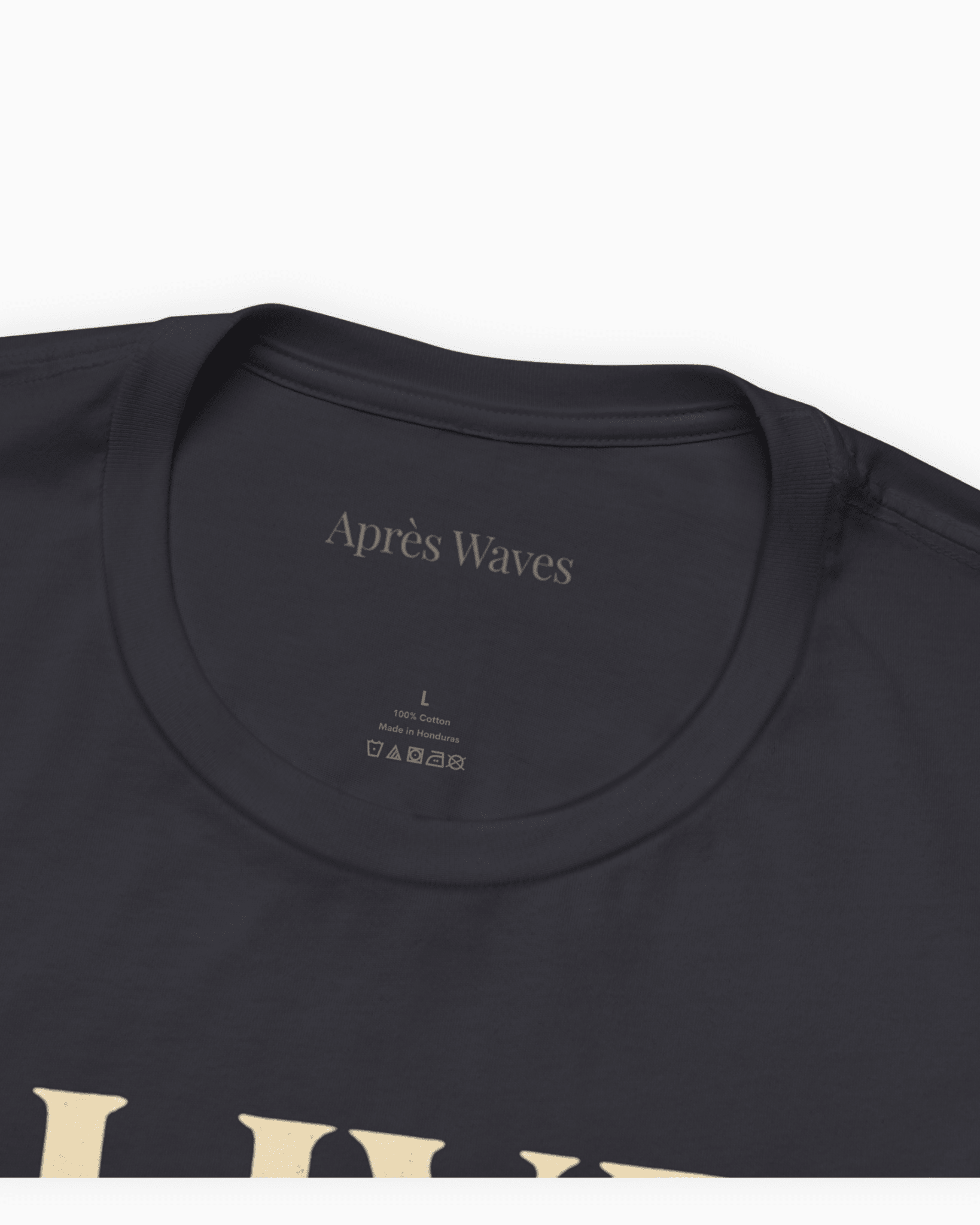 Live It Dark Grey S graphic t-shirt - Après Waves