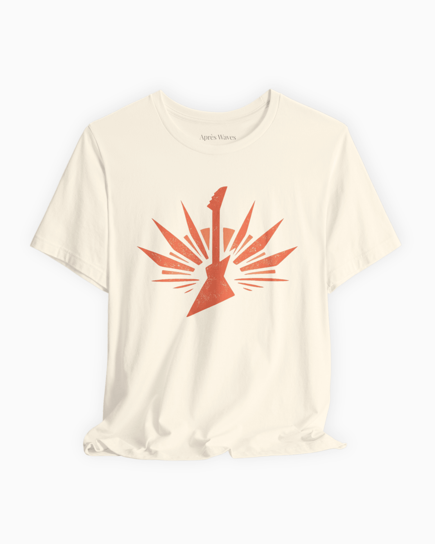 Electric 80s Ecru S graphic t-shirt - Après Waves