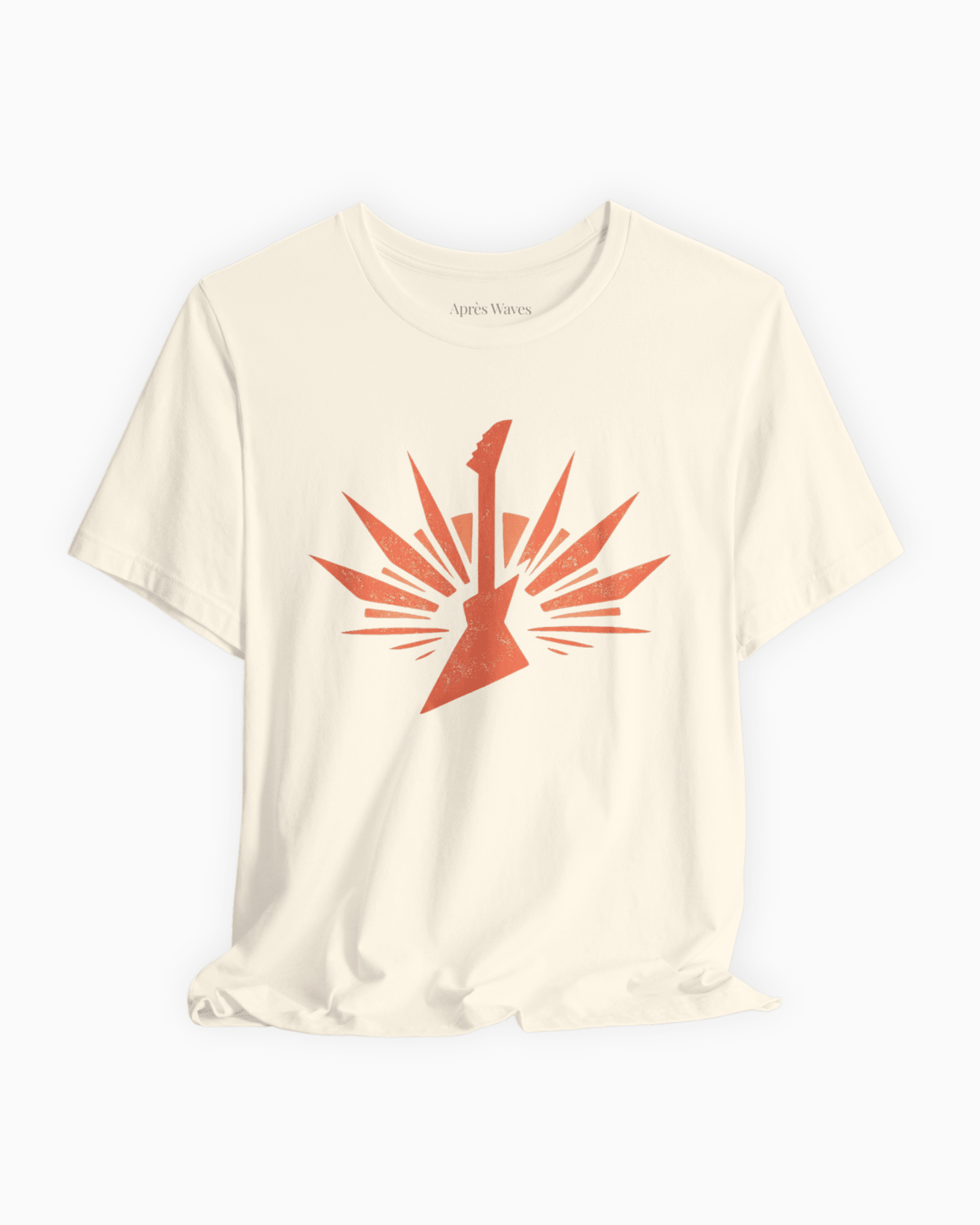 Electric 80s Ecru S graphic t-shirt - Après Waves