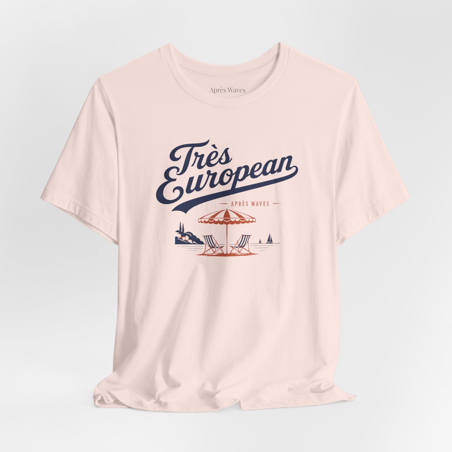 Très Euro Soft Pink S graphic t-shirt - Après Waves