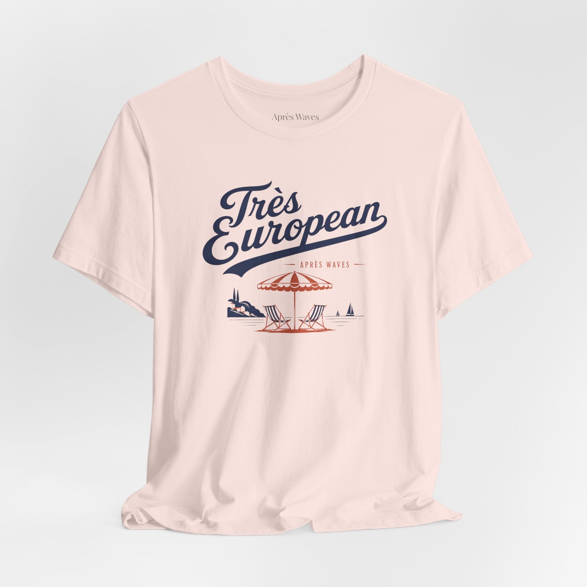 Très Euro Soft Pink S graphic t-shirt - Après Waves