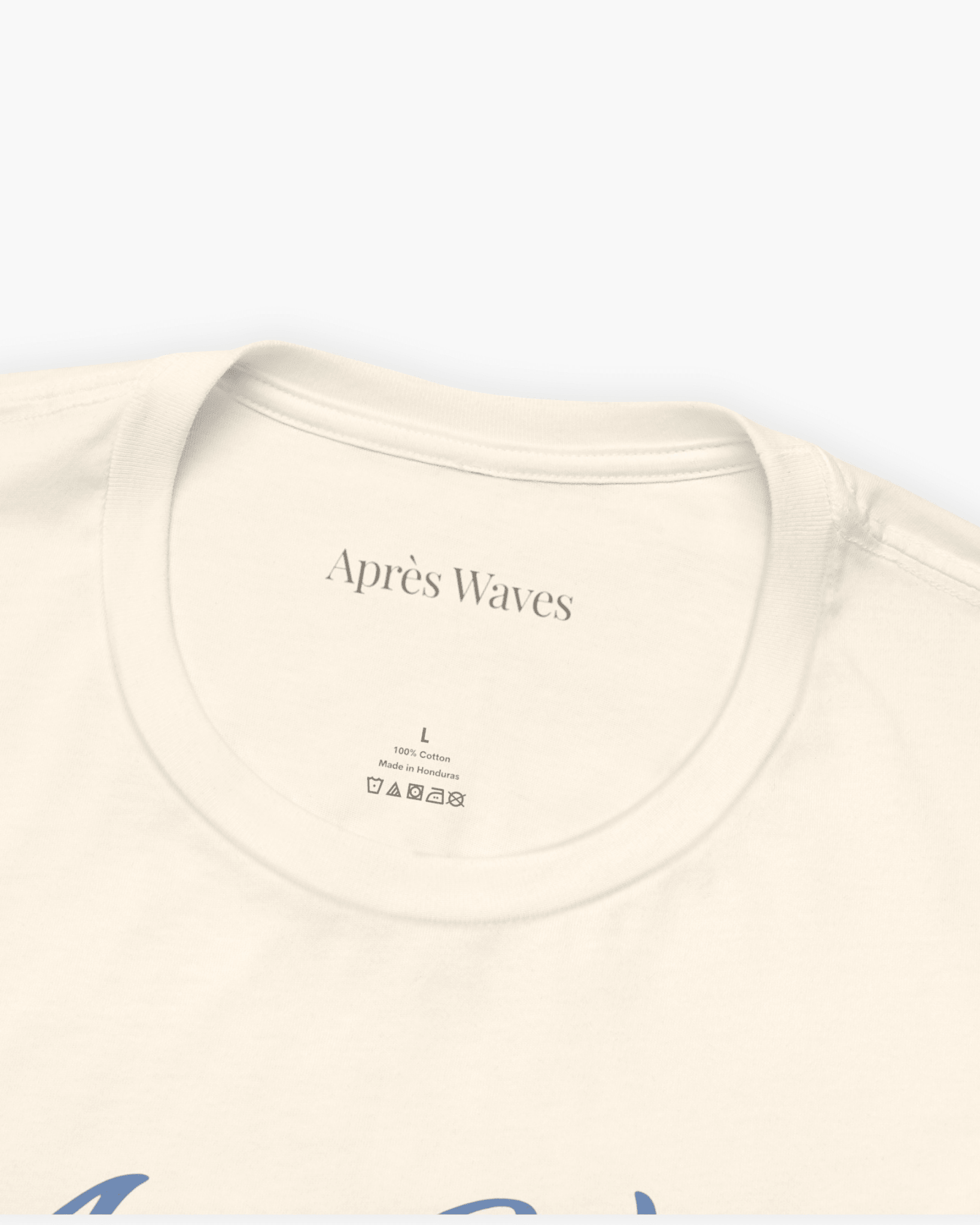 Très Euro Ecru S graphic t-shirt - Après Waves