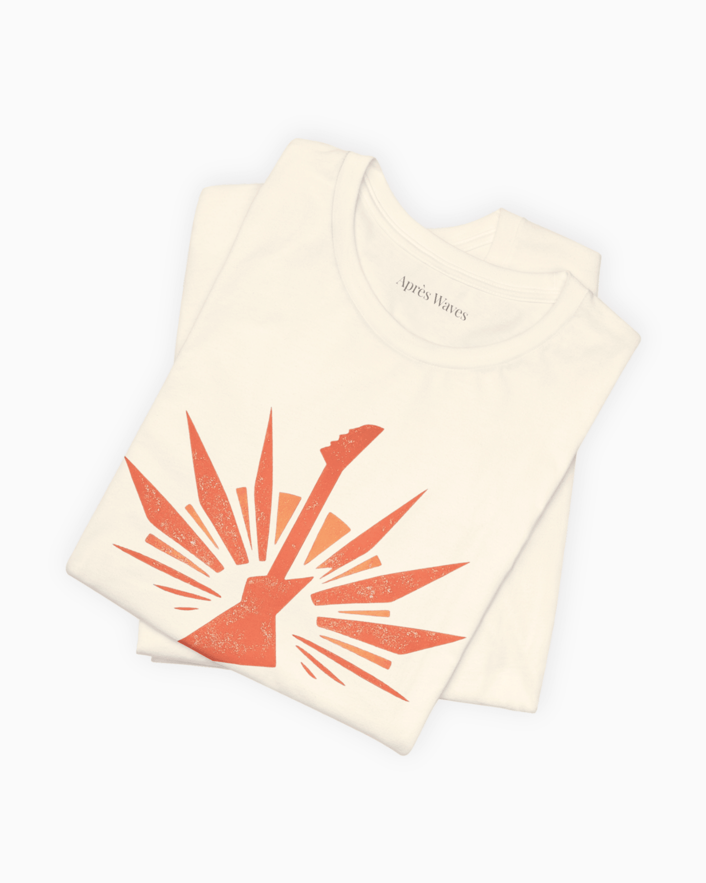 Electric 80s Ecru S graphic t-shirt - Après Waves
