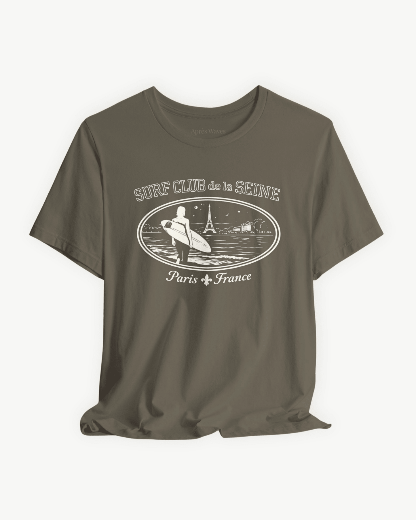 Paris Surf Club Army S graphic t-shirt - Après Waves