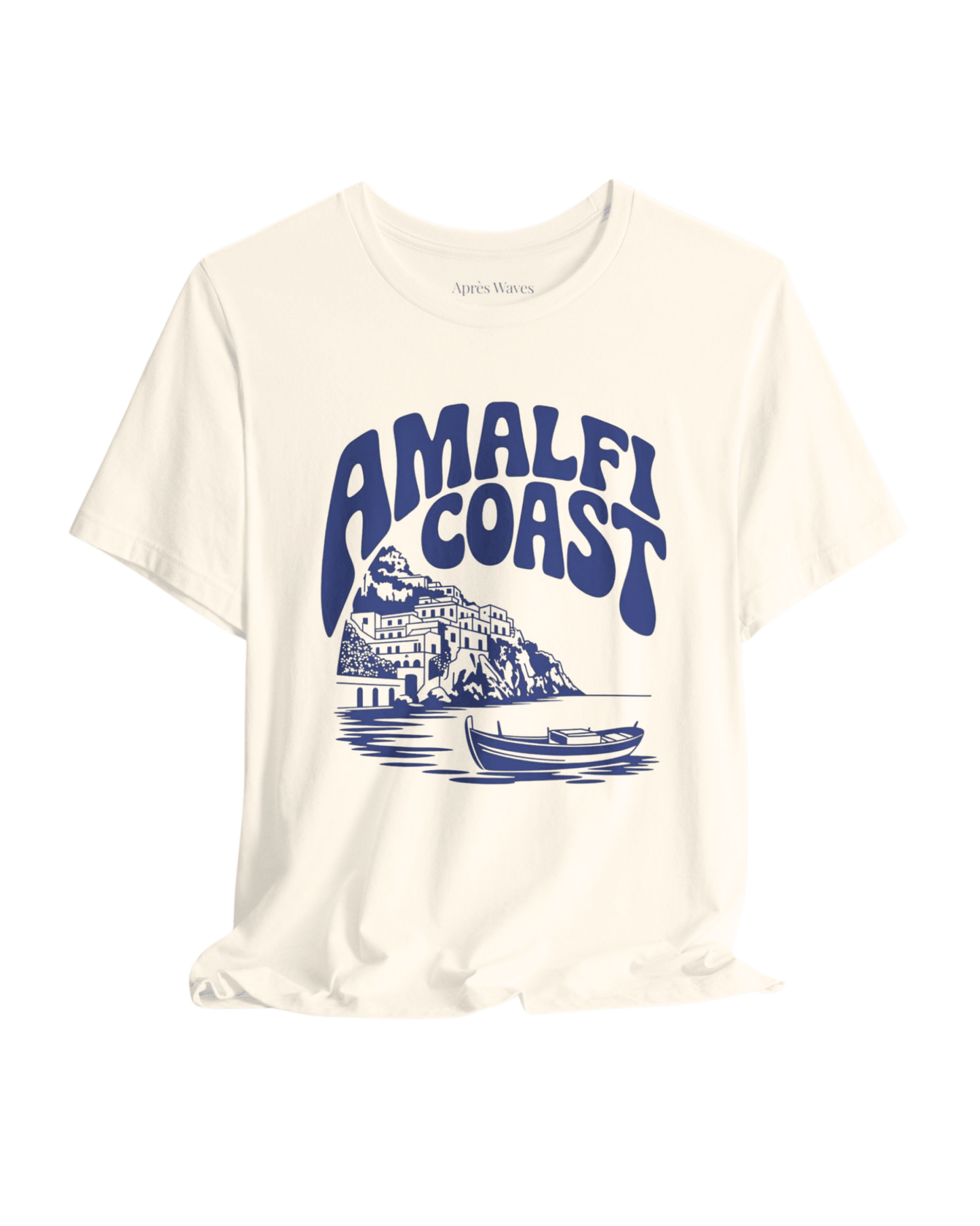 Amalfi Coasting Ecru S graphic t-shirt - Après Waves