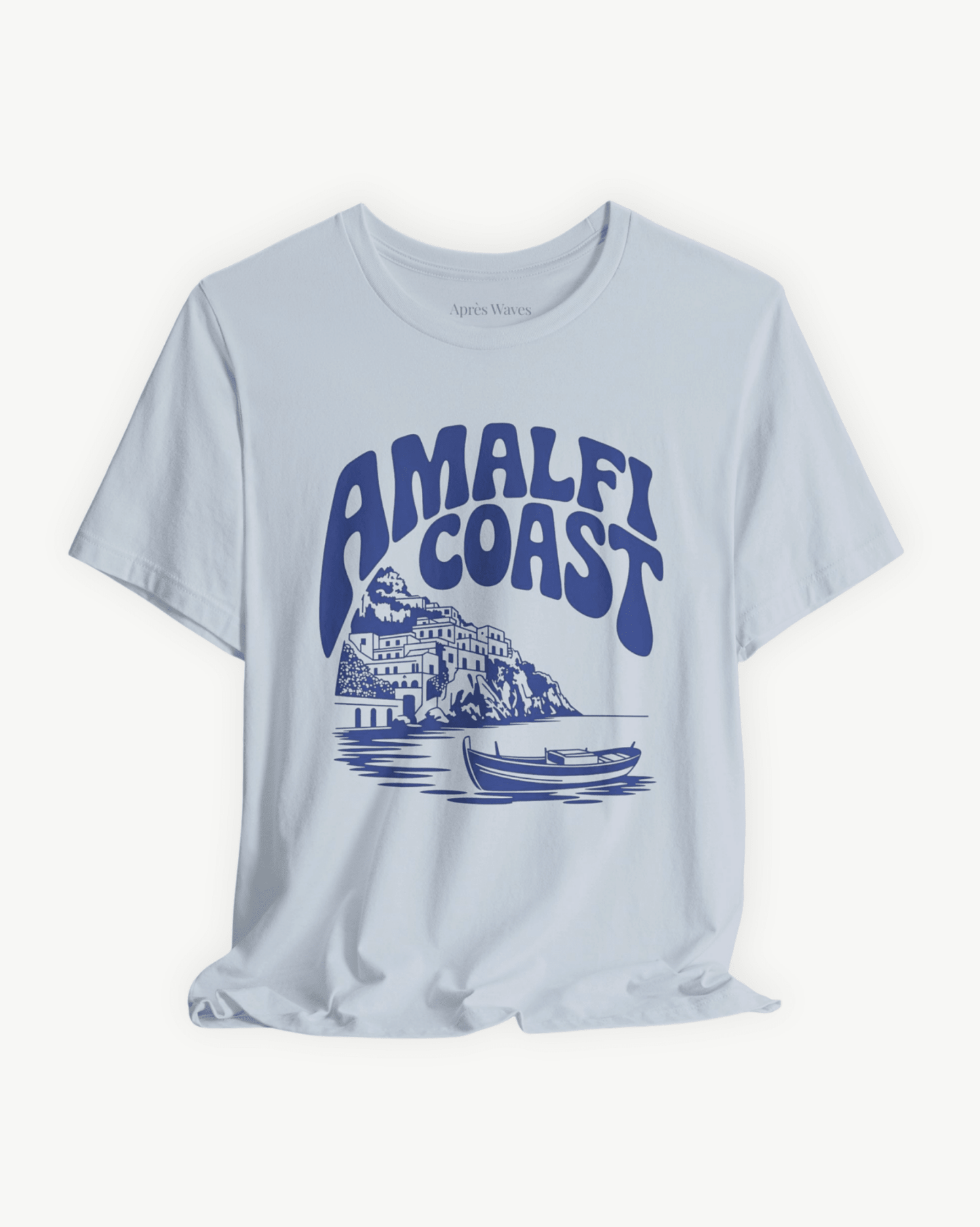 Amalfi Coasting Light Blue S graphic t-shirt - Après Waves