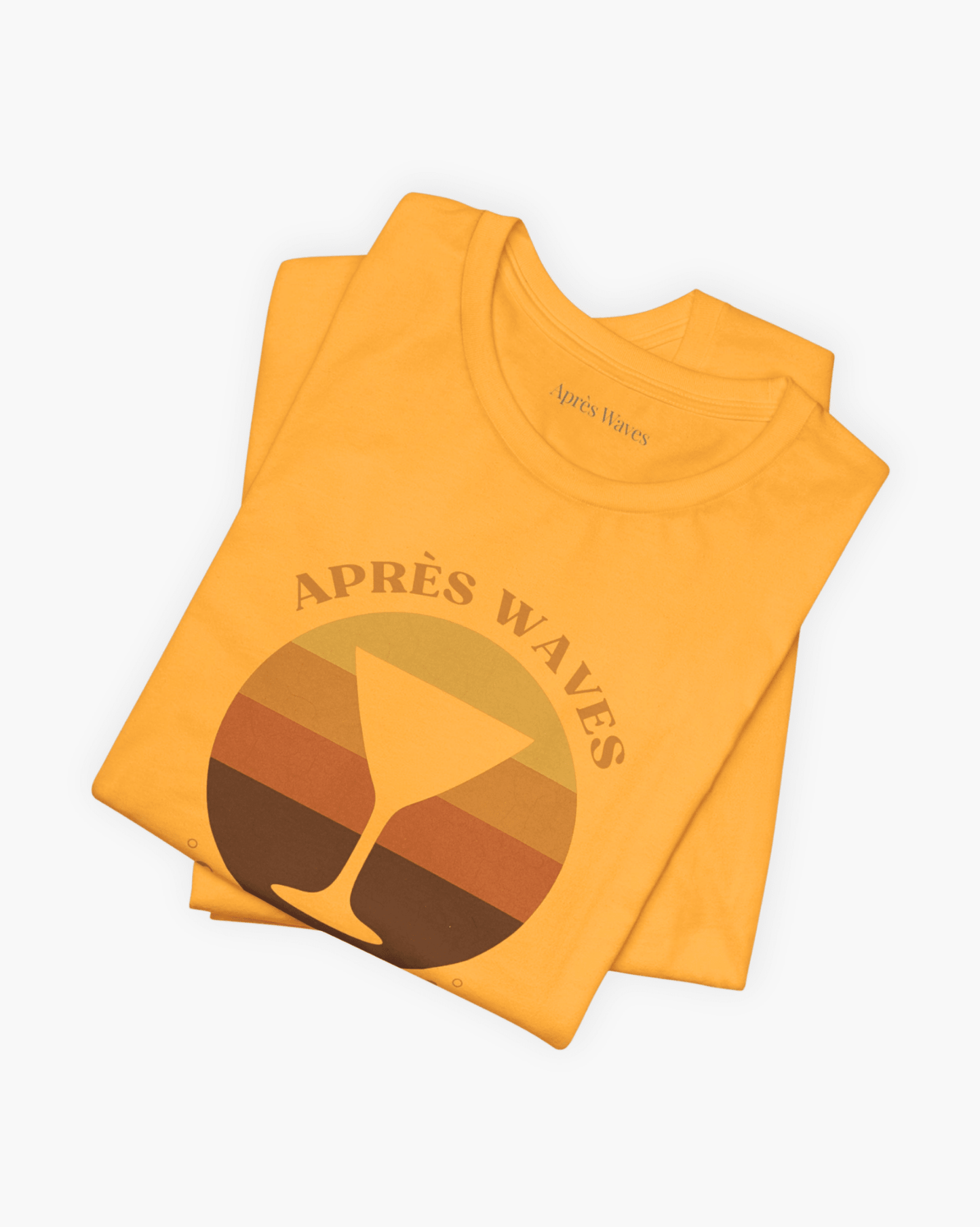 Seventies Style Gold S graphic t-shirt - Après Waves